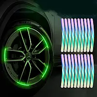Наклейки на диски авто Chamelion світлонакопичувальні [світяться в темряві ] комплект 20шт.