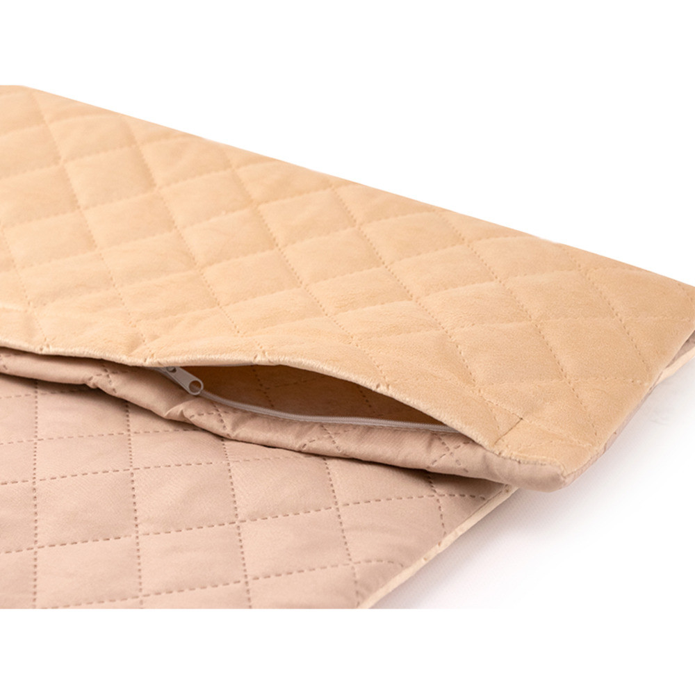 Чохол на подушку велюровий Beige ромб 50х70 см Красиві чохли на подушки, фото 1