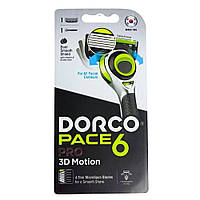 Станок для гоління Dorco Pace6 Pro 3D Motion 1шт з 6 лезами