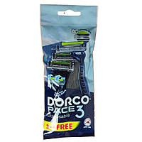 Станки для гоління Dorco Pace3 3+1шт Disposable з 3 лезами