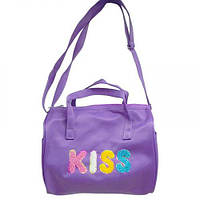 Сумка дитяча "Kiss", 23х26 см (бузкова) Toys Shop