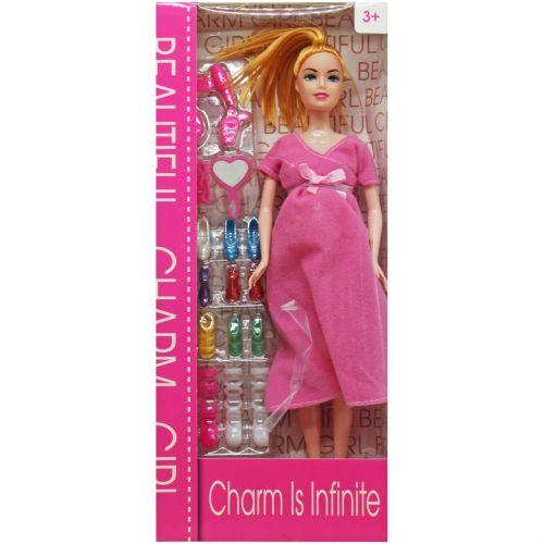 Лялька вагітна з аксесуарами (у ніжно-рожевому) Toys Shop