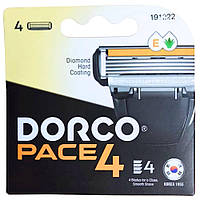 Картрідж для гоління Dorco 4шт Pace4 з 4 лезами