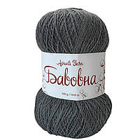 Avanti Yarn COTTON (Аванті Ярн Коттон) № Rx61 сірий (Пряжа напівбавоана, нитки для в'язання)