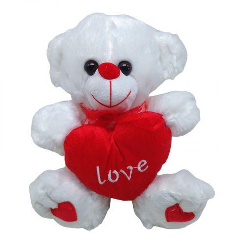Мʼяка іграшка “Ведмедик з серцем”, підсвічування, 23 см Toys Shop