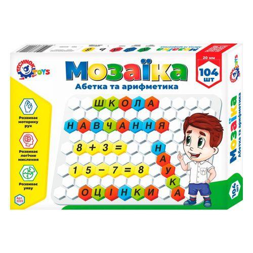 Мозаїка "Азбука і арифметика", 104 елемента (укр) Toys Shop