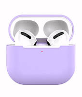 Силіконовий чохол (бампер) для навушників Apple Airpods 3 | Бузковий