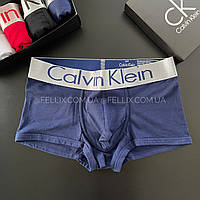 Мужское белье трусы Келвин кляйн трусы мужские Calvin klein steel, темно-синие Fellix