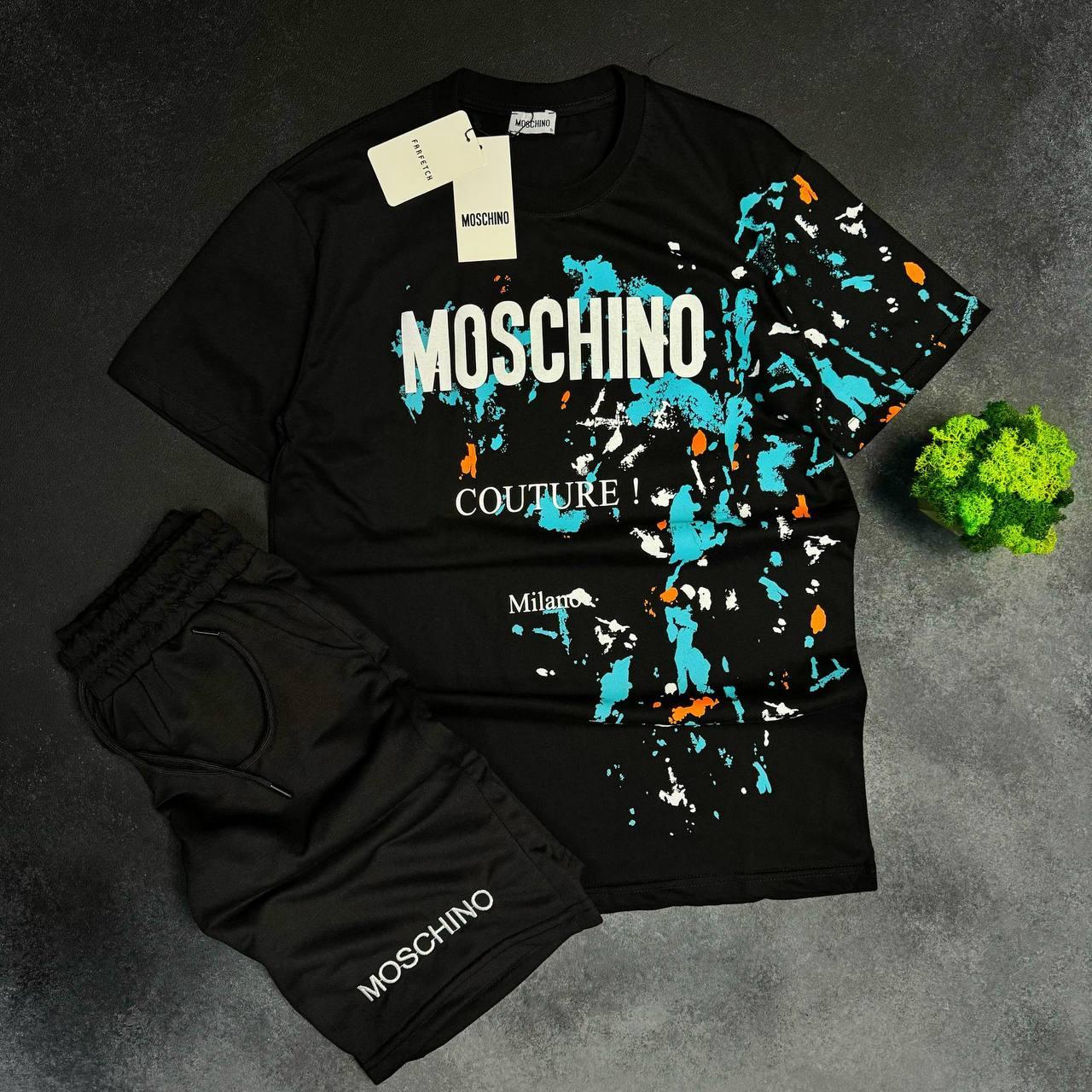 Чоловіча футболка MOSCHINO D11715 чорна