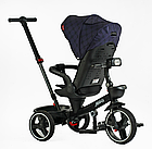 Велосипед BestTrike 9155 / 331-09 Marco поворотне сидіння, складне кермо, прогумовані колеса, телескопічна ручка, фара музична, фото 2