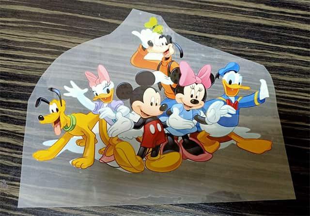 Дитяча термонаклейка з героями Діснеєвських мультфільмів
