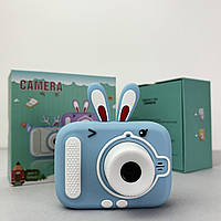 Дитячий фотоапарат X900 Rabbit (Блакитний)