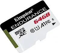 Карта памяти 64Gb Kingston Endurance microSD + адаптер SD