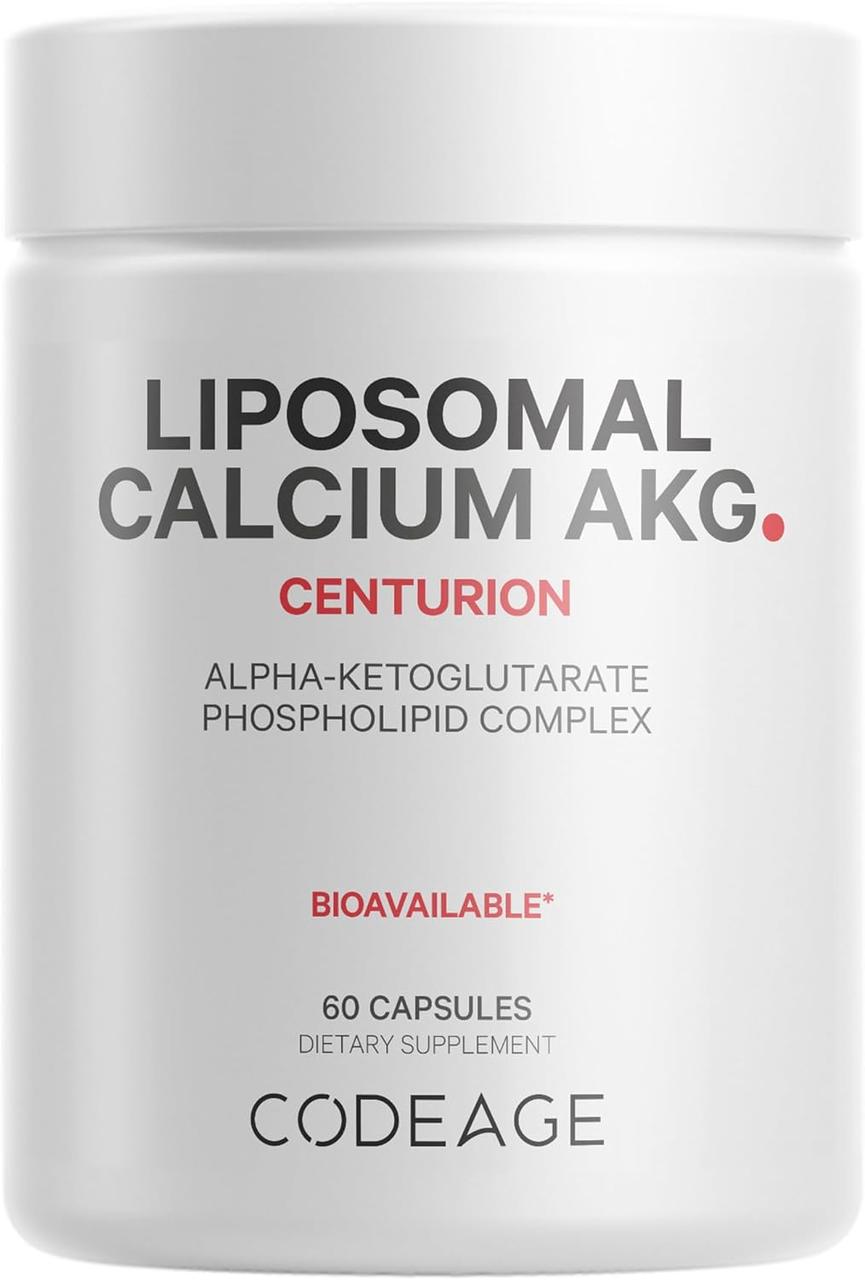 CodeAge Liposomal Calcium AKG / Ліпосомальний кальцій альфа-кетоглутарат 60 капсул