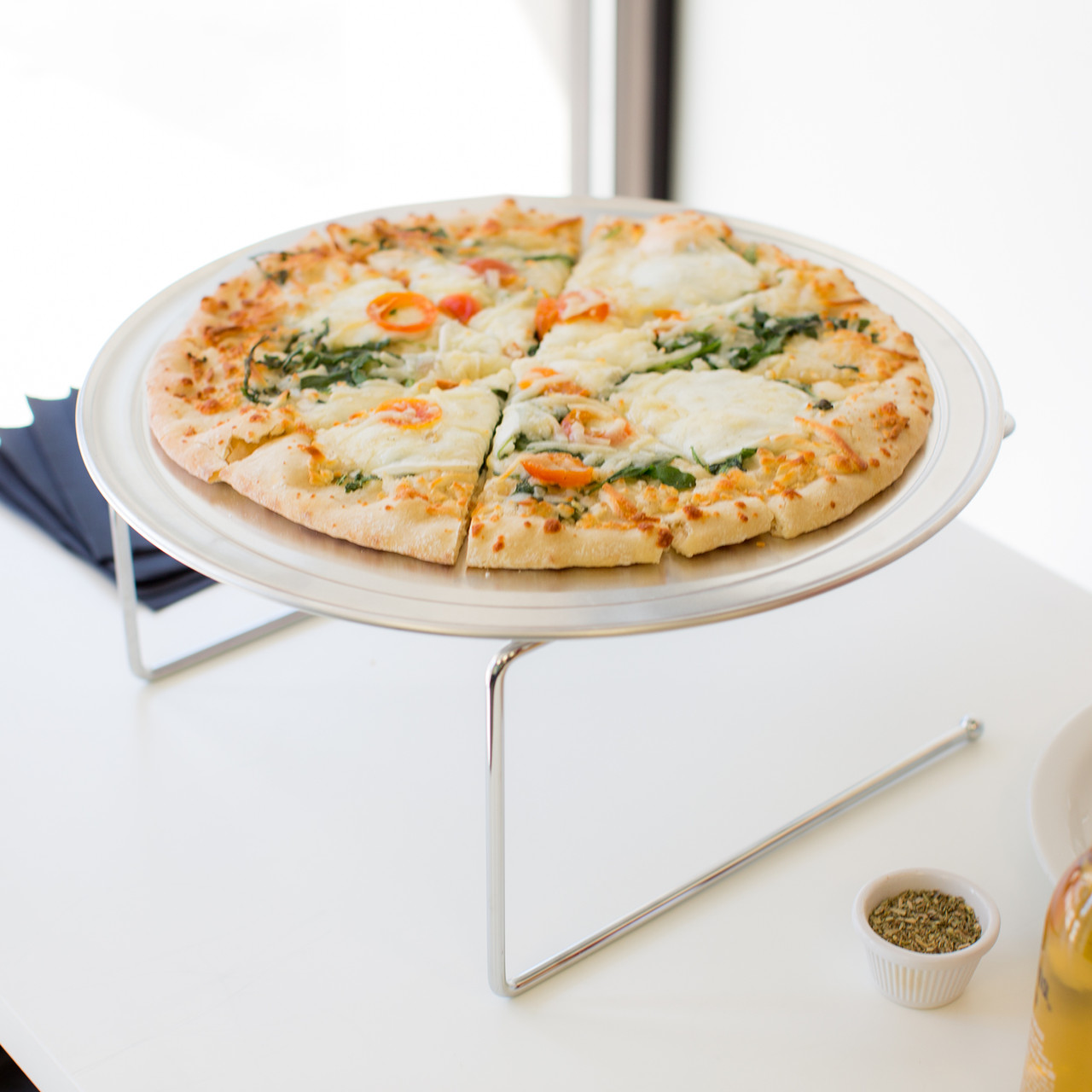 Подставка для блюда под пиццу 25х24х16,5 см. хромированная Winco (APZT-789) - фото 5 - id-p546931271