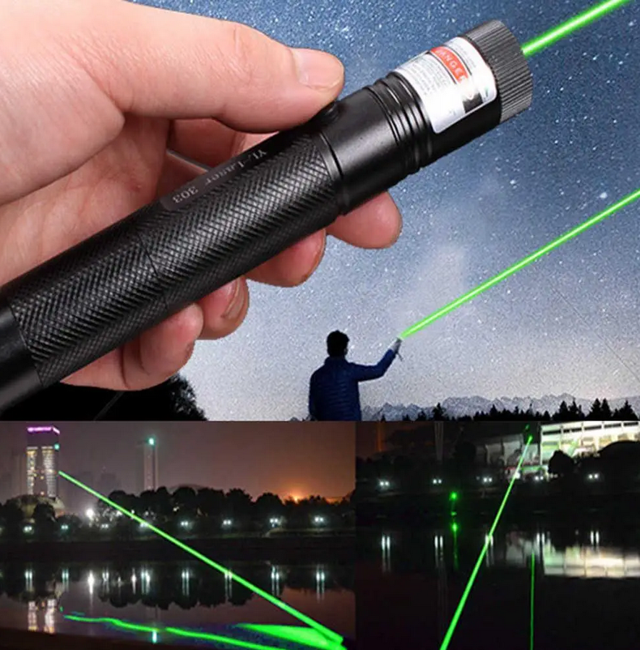 Діодний лазер вказівка laser Потужний зелений лазерний вказівник Green laser 303 Зелений лазер довжина хвилі