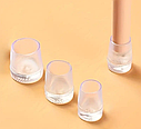 Силіконові накладки на каблуки Protective heel stoppers Round Transparent Розмір S, фото 5