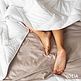 Летние стеганые одеяла антиаллергенные 200х210 ideia полиэстер, одеяло двуспальное евро универсальное Белый, фото 4