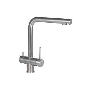 Змішувач для кухні Lidz Aria 24F-SFS, F-подібний з використанням фільтрованої води (k35)