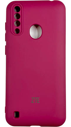 Чохол Soft touch для ZTE Blade A7 2020 вишневий, фото 1