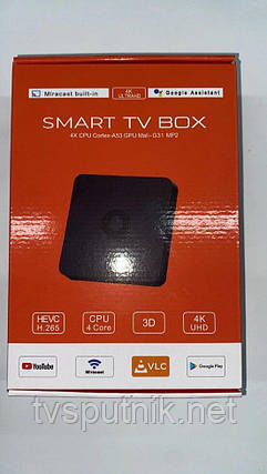 Смарт приставка Q1 2/16 з Android TV 10, 4K, Bluetooth та голосовим керуванням, фото 1