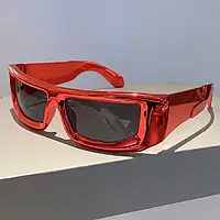 Очки солнцезащитные Y2K мужские и женские в большой квадратной оправе, модные брендовые дизайнерские спортивны