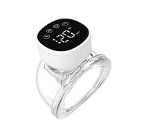 Молоковідсмоктувач електричний тихий з ефектом масажу Hands Free 3 режими 800 мАг 180 мл Білий