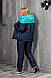 Зимовий дутий костюм куртка і штани утеплені овчиною і синтепоном, 48 50 52 54, фото 4