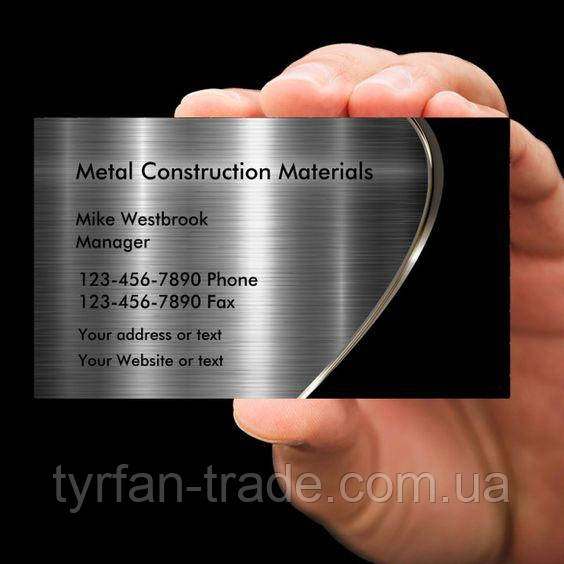 Металлические визитки - изготовление визиток из металла за 1 час - фото 3 - id-p35033122
