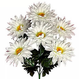 Штучні квіти букет ромашка біла пишна, 42 см (20 шт.)