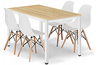 Набор из прямоугольного стола 120 х 60 см + стулья 4 шт. Muf-Art