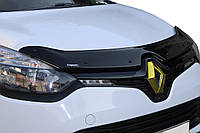 Дефлектор капота для Renault Clio IV 2012-2019 гг (EuroCap, Мухобойка) | Автомобильные дефлекторы