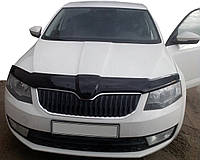 Дефлектор капота 2013-2017 для Skoda Octavia III A7 (EuroCap, Мухобойка) | Автомобильные дефлекторы