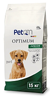 PetQM Dogs Optimum Junior (ПетКью Догс Оптимум Джуниор) сухой корм для щенков от 2 мес. с птицей