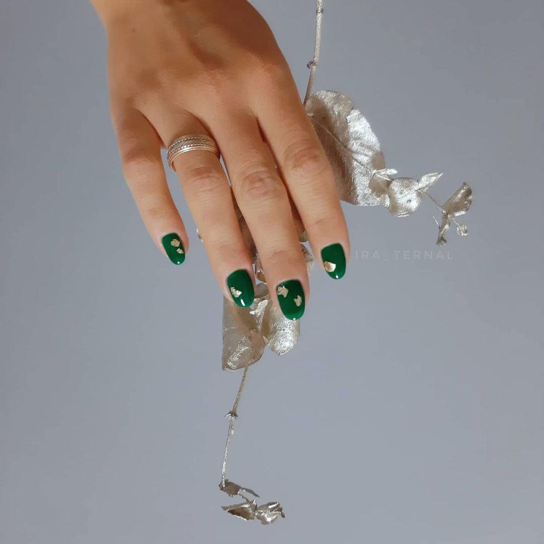 Ель-лак Kira Nails Vitrage №V06 (зелений зеленка, вітражний), 6 мл