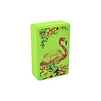 Блок для йоги Фламинго MS 0858-13(Green EVA 23 х 15 х 7,5 Nia-mart