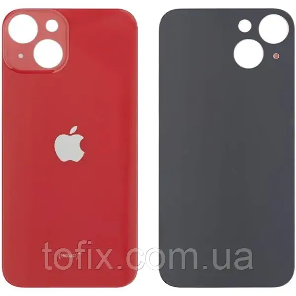 Задня панель корпусу (кришка акумулятора) для iPhone 14 Red (великий отвір)