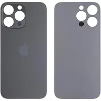 Задняя панель корпуса (крышка аккумулятора) для iPhone 14 Pro Space Black (большое отверстие)