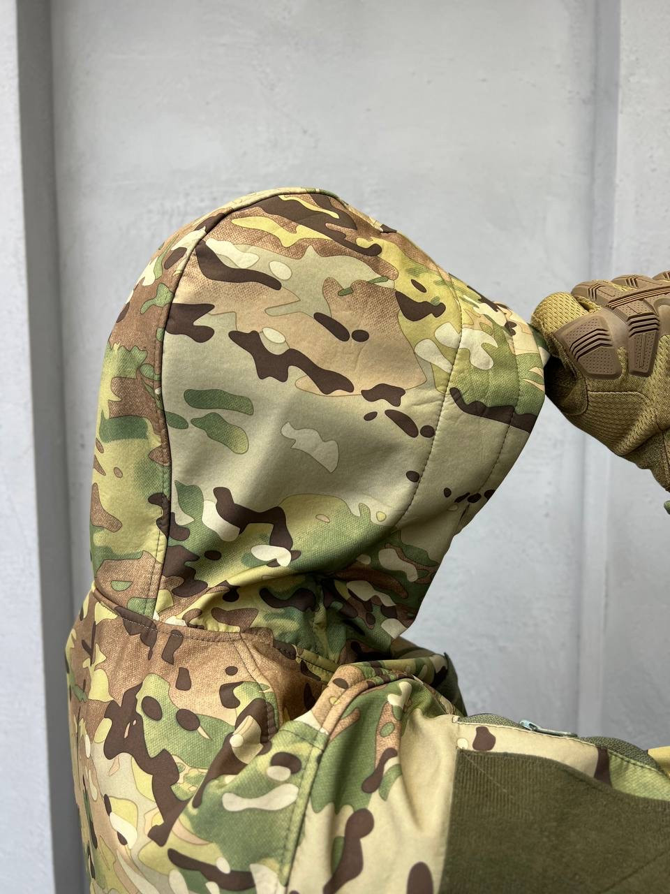 Тактический костюм мультикам на флисе softshell, Водонепроницаемый Военный костюм мультикам для военных - фото 2 - id-p2137855107