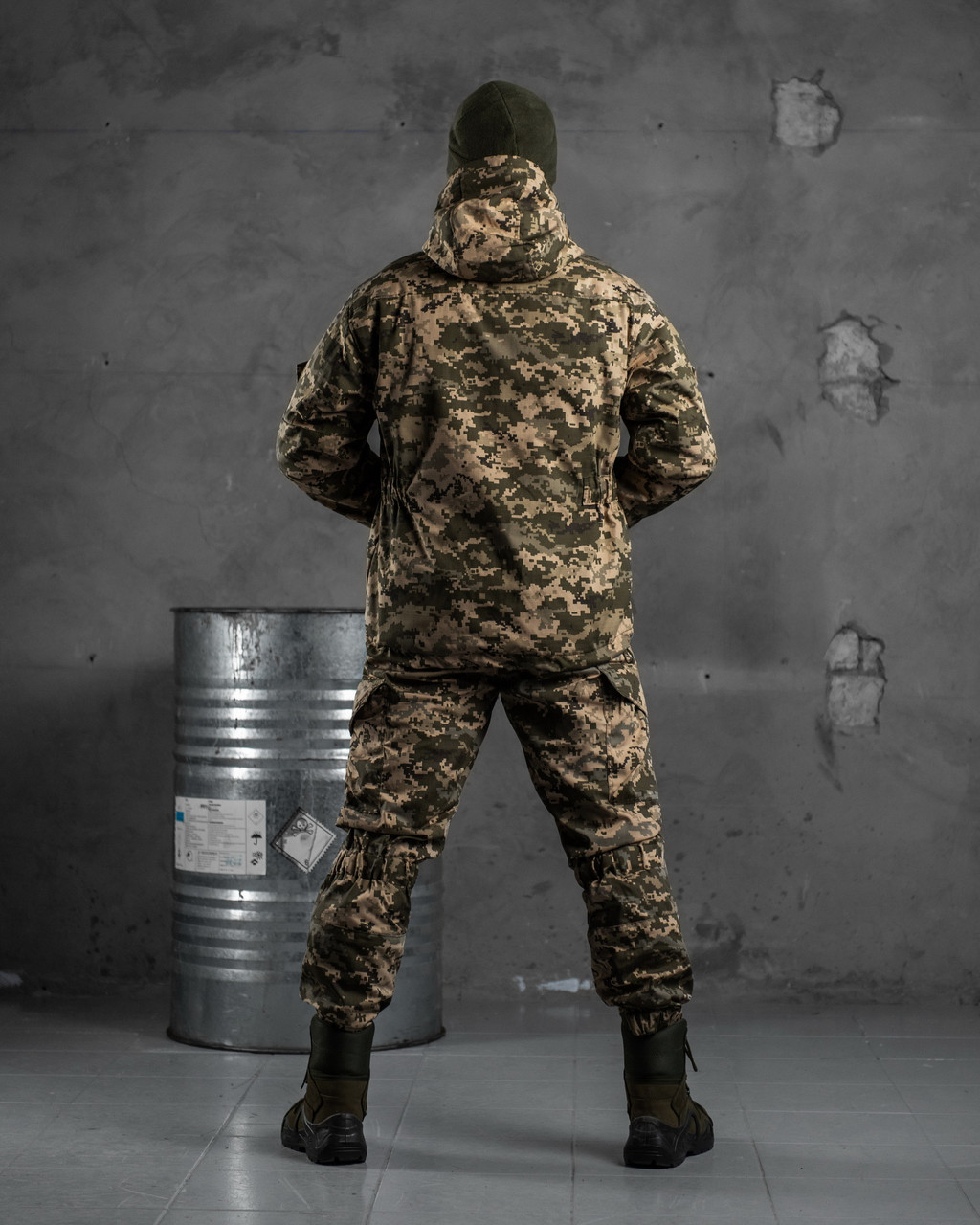 Водонепроницаемый Тактический костюм горка пиксель на флисе, Военный зимний костюм пиксель для военных - фото 6 - id-p2137855113