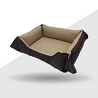 Лежак для котів і собак трансформер Комфорт коричневий