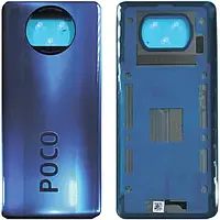 Задняя панель корпуса (крышка аккумулятора) для Xiaomi Poco X3 Pro (55050000UY6D) Blue, сервисный оригинал