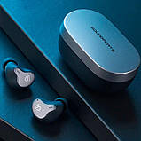Стильні TWS-навушники з шумозаглушенням cVc 8.0 Soundpeats H1 Hybrid Dual Driver True з бездротовою зарядкою, фото 5