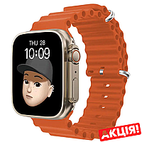 Смарт-часы BIG TS900 Ultra GPS Bluetooth 49 мм умные часы с трекером движения с функцией звонка Оранжевый