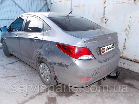 Фаркоп Hyundai Accent 2018-2020 (Хендай Акцент) гак на болтах, фото 1