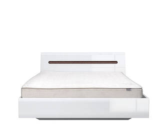 Ліжко LOZ 160х200 з підйомним механізмом Ацтека Двохспальне Білий глянець МДФ