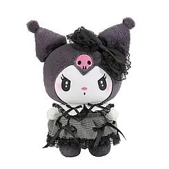 Чорна готична мереживна плюшева іграшка Куромі Sanrio Kuromi Mymelody 50 см F