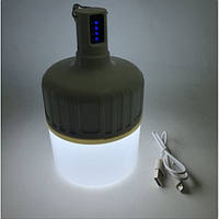 Аккумуляторная кемпинговая LED лампа 18W USB зарядка фонарь светильник 2 режима яркости 2000mAh DP 7812 Im_249