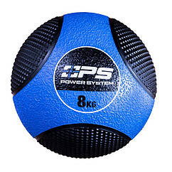 Медбол Power System PS-4138 Medicine Ball 8 кг. Black/Blue