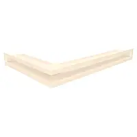Вентиляционная решетка для камина 60х600х400 SAVEN Loft Angle угловая правая кремовая